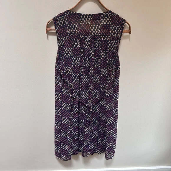ModCloth ~ new ~ Sleeveless Retro Pleated Chiffon Fruit Floral Dress size 2X - Picture 7 of 16